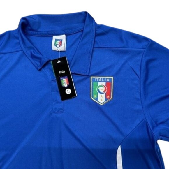 Italy Football Soccer Polo 2014 Home - Picture 7 of 8